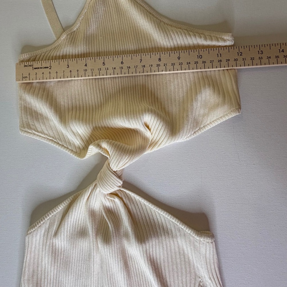 Cult Gaia Cameron Cutout Ribbed Knit Halter Neck‎ Midi Dress Size XS Vacation - Picture 14 of 15